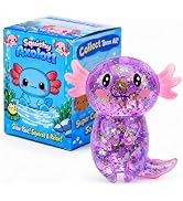 Axolotl Squishy Stress Ball, Soft TPR Slow Rising Squeeze Toy, Cute Axolotl Fidget Toy for Stress...
