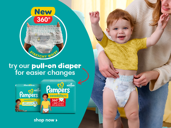 try our pull-on diapers for easeir changes