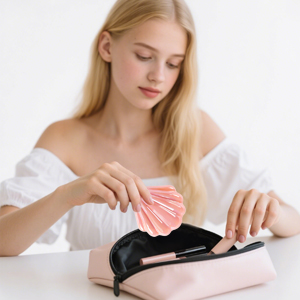 folding hair brush travel size compact brush with mirror mini travel brush folding brush for purse
