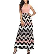 Mommy Jennie Women's Summer Dresses Loose Floral Print Sleeveless Maxi Dress