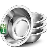 Offiper SUS304 8.7 Inch Medium Mixing Bowls 4 Pack