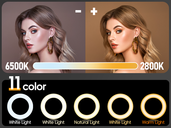 Multiple color temperatures can be adjusted