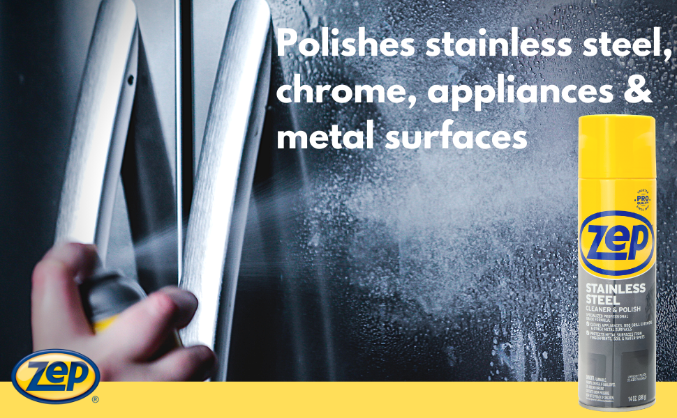 stainless steel cleaner and polish aerosol spray