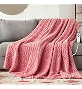 Eastsora Heated Blanket Flannel Throw Blanket, 50"*60" Electric Heating Blanket with ETL & FCC & ...