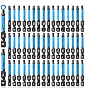 50-Pack T25 Torx Star Bits for Impact Driver, 2-Inch S2 Steel Magnetic Bits with 1/4” Hex Shank, ...