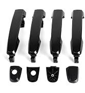 FAERSI 4pcs Exterior Outside Door Handle Front Rear Driver & Passenger Side Replacements for 2004...