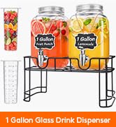 1 Gallon Glass Drink Dispenser
