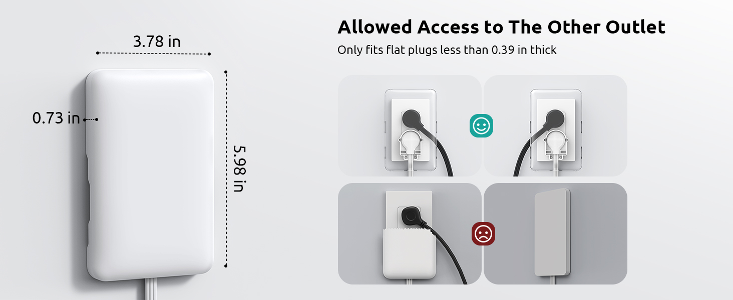 extension cord with outlet cover