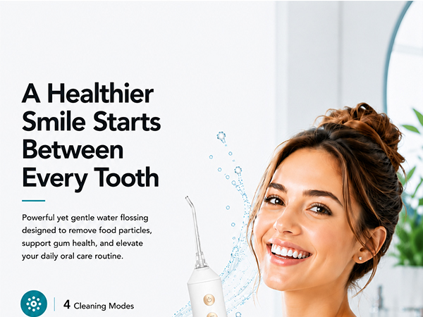 SimpliCare F5052 cordless water flosser for daily oral care and deep cleaning