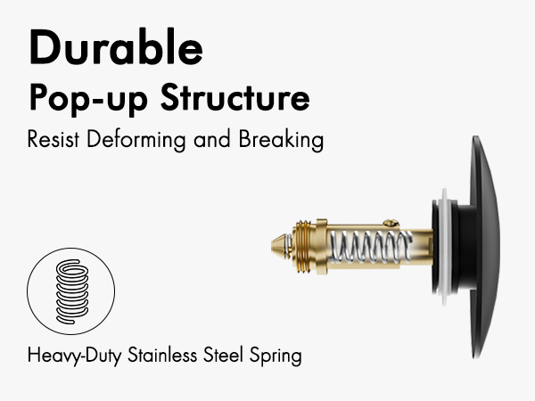durable pop-up stopper