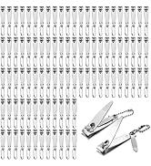 Individually Wrapped Nail Clippers in Bulk Stainless Steel Fingernail Clippers Bulk, Sturdy Thick...