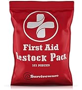 Surviveware Waterproof Premium First Aid Kit for Travel Camping Gear, Survival Kits, Home Essenti...