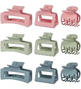 CHANDAT 3 Style Hair Accessories for Women: Medium Rectangle Clips for Thick Hair, Square Clips f...