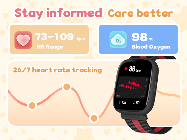 Smart Watch for kids Heart Rate