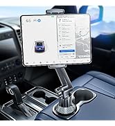 eSamcore Tablet Holder for Car, for iPad Cup Holder Car Mount with 1.57" Depth Large Clamp 15" He...