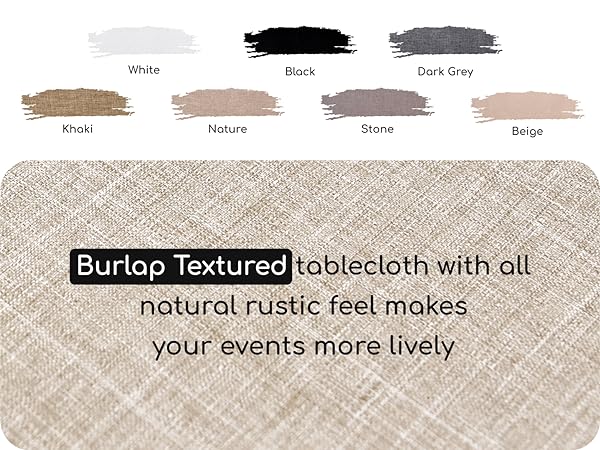 neutral tablecloths