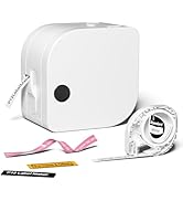 Phomemo P12 Label Maker Machine with Tape, Bluetooth Small Thermal Label Printer with Multiple Te...