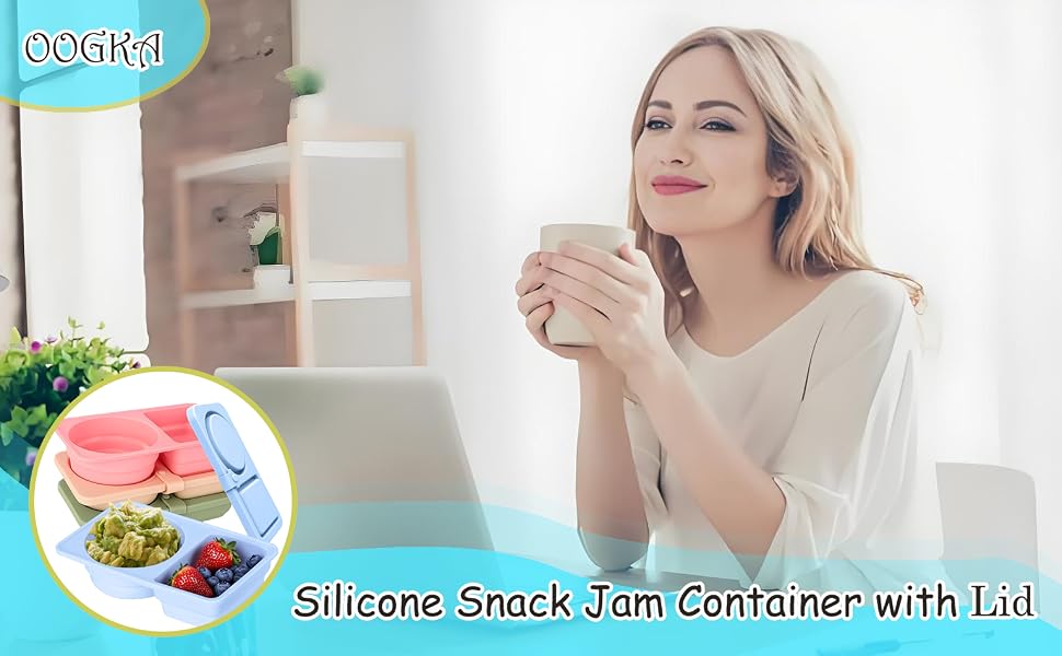 Silicone Reusable Snack Containers