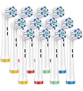Soft Replacement Toothbrush Heads for Sensitive Gums – Compatible with Oral-B Braun, Fits 7000, P...