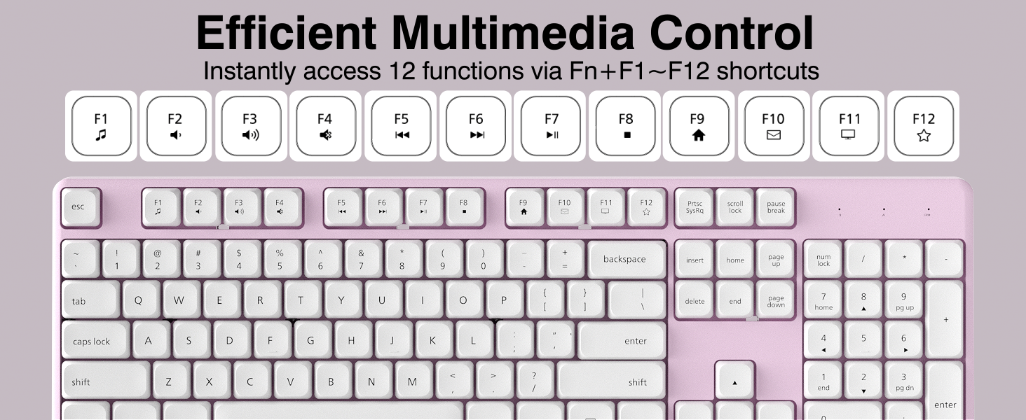 purple wireless keyboard