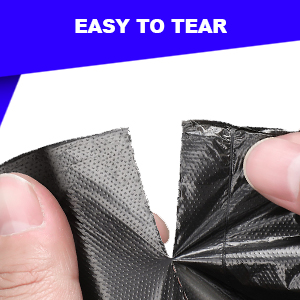 black 4 gallon trash bags