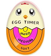 Lasubst Egg Timer for Boiling Eggs that Changes Color When Done, Orange