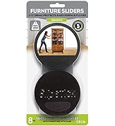 Slipstick CB136 Premium Felt Furniture Sliders for Hardwood Floors (8 Pack) Reusable 3-1/2” Round...