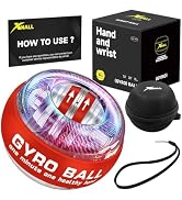 XMALL Torque Ball Hand Exerciser, Grip Strength Trainer, Forearm Strengthener, Wrist Power Gyro B...