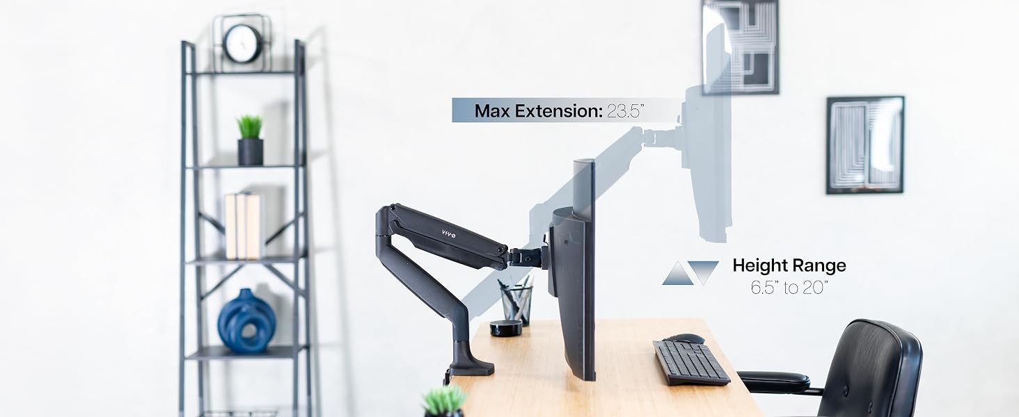 Single Pneumatic Arm Mount