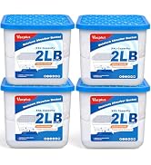 Vacplus 2LB Moisture Absorber Bucket - Large Capacity Moisture Absorber with Calcium Chloride Cry...