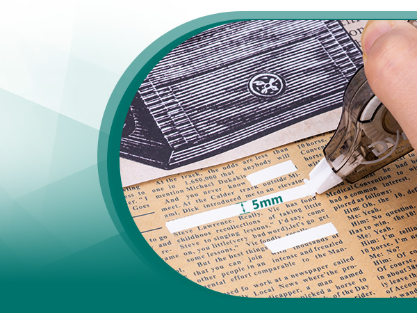 The width of the correction tape is 5 mm/0.2 inch
