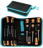 BLIRITEL Tool Bag Organizer, Oxford Tool Case Hardboard Kit, Portable Small Tool Pouch with Zippe...
