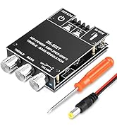 Daakro ZK-502T 50W 2.0 Channel Bluetooth Amp Board with Treble and Bass Control, 12-24V DC, Bluet...