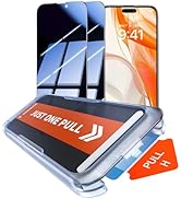 TORRAS for 17 Pro Max Privacy Screen Protector Military-Grade Shatterproof 9H+ Unbreakable from 1...