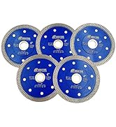 SHDIATOOL 4 Inch Diamond Saw Blade Cutting Porcelain Tile Ceramic Granite Marble Brick(5-Pack)