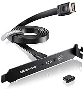 GRAUGEAR PC Motherboard USB-C Front Panel Adapter Cable, 20Gbps USB Type-C Header Extension Cable...