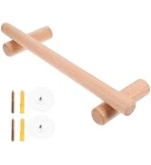 Uonlytech 1pc Wood Towel Rack Towel Shower Bar Wall Wood Hanger Wood Towel Hanger Wall Mount Clot...