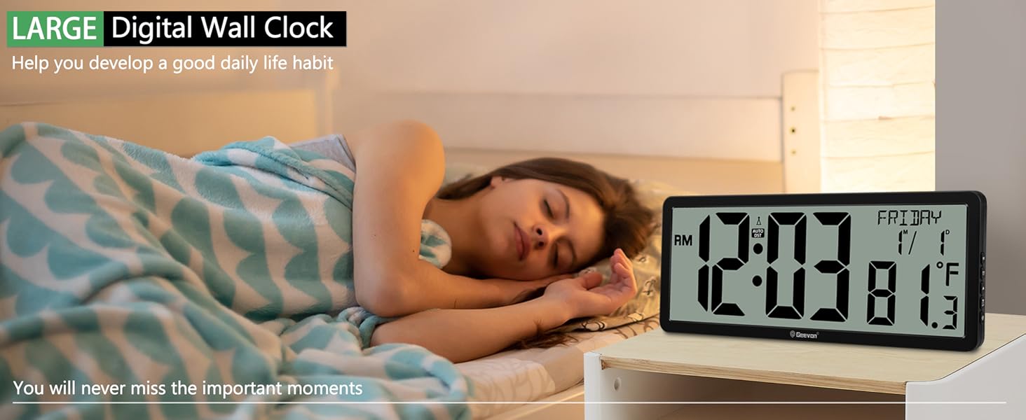 digital wall clock battery