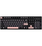 JSJT Night Cherry Keycaps 136 Keys Japanese Keycaps Cherry Profile Keycap PBT Dye Sublimation Key...