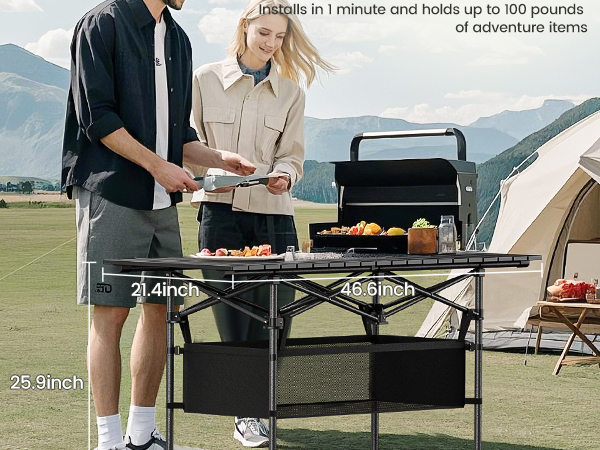 portable camping table