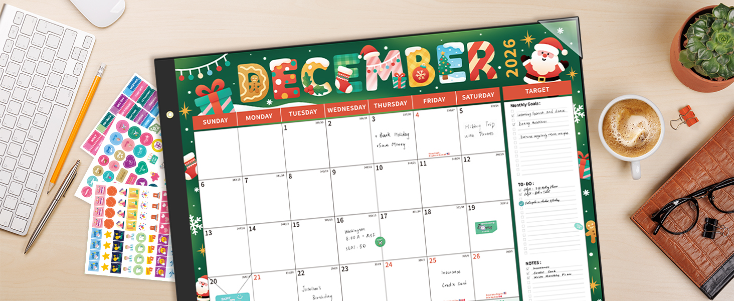 desk calendar