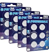 Powermax CR2025 3V Lithium Coin Cell Battery, Watch and Electronics Button Batteries, 24-Count