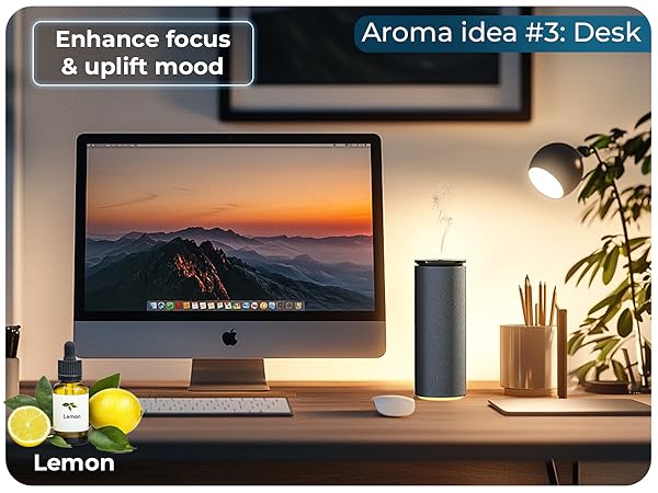 Cooper Bliss Portable Diffuser – enhance focus and uplift mood with refreshing lemon aroma