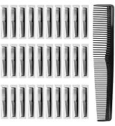 Etenpo 200 Pack Disposable Combs, Pocket Comb Bulk, Black | Individually Wrapped, Dual Tooth, Pla...