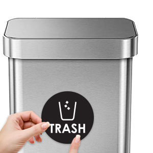 Trash Recycle Compost Stickers