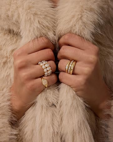 Eternity rings for women, stackable bands