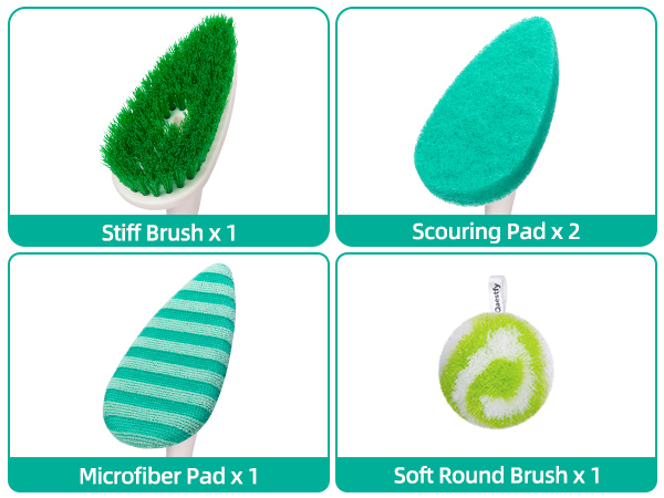 QAE043 Banner 4-in-1 shower cleanig brush kit what is in the box