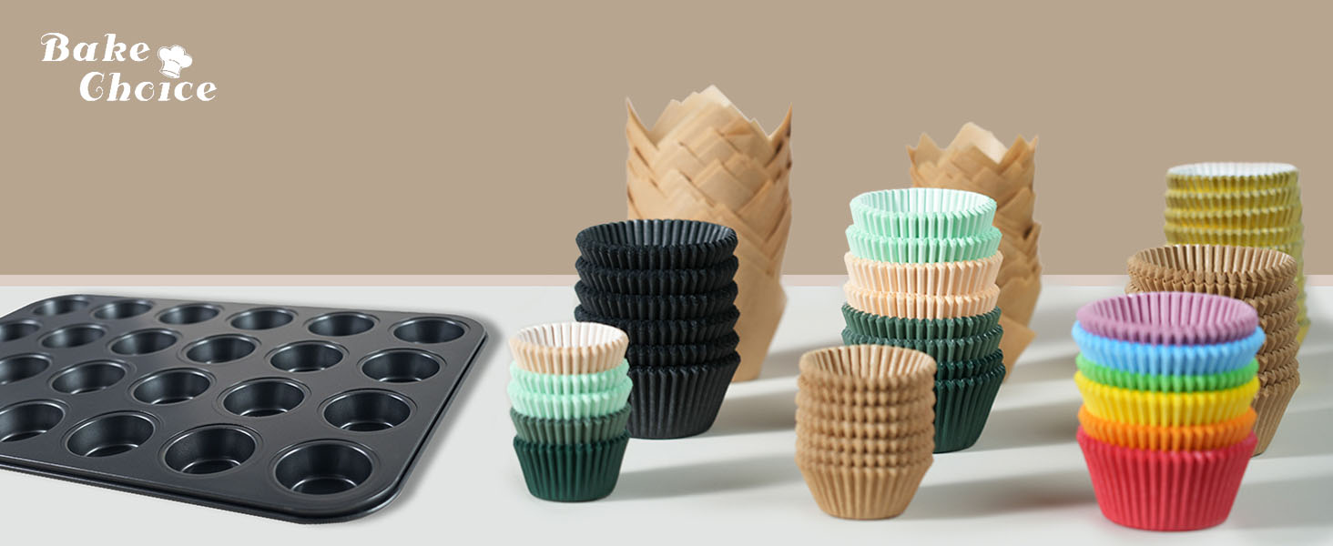 Standard Black cupcake liners