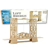 Pathfinders STEM Kit – Bridge Building Kit | Wooden Mechanical Engineering Toy for Kids Ages 7-9 ...