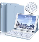 BQDIYOO Keyboard Case for iPad 9th/8th/7th Generation(2021/2020/2019) Detachable Wireless Bluetoo...